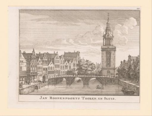 View of the Jan Roodenpoortstoren in Amsterdam