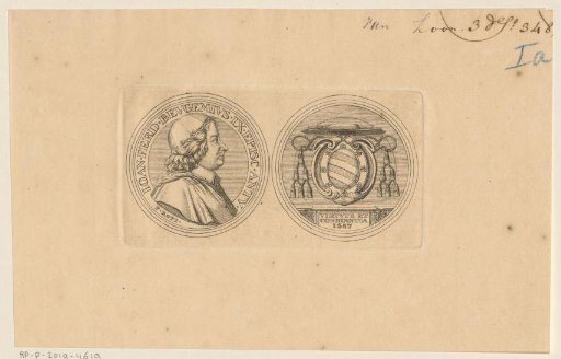 Medal with portrait of Johan Ferdinand Beughem