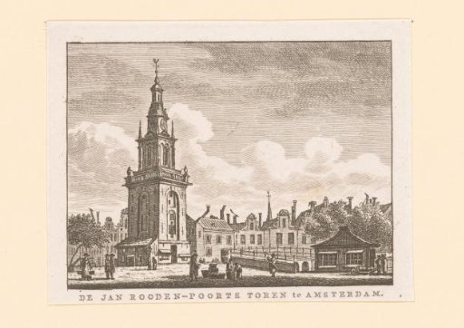 View of the Jan Roodenpoortstoren in Amsterdam