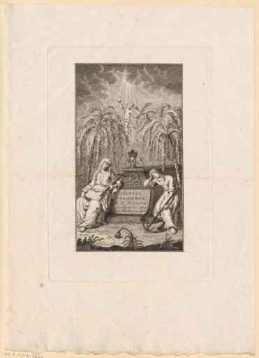 Commemorative print in memory of Johannes Esbeukman