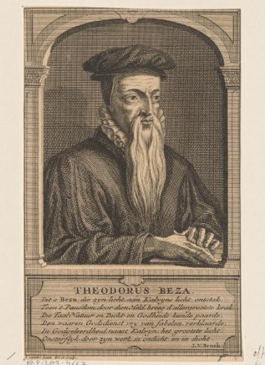 Portret van Theodorus Beza