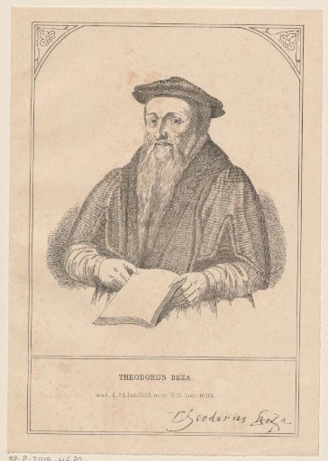 Portret van Theodorus Beza