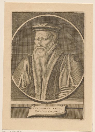 Portret van Theodorus Beza