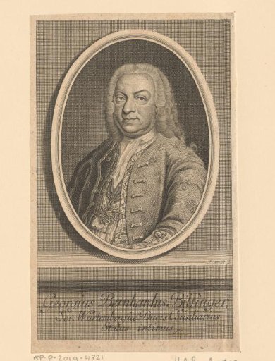 Portrait of Georg Bernhard Bilfinger
