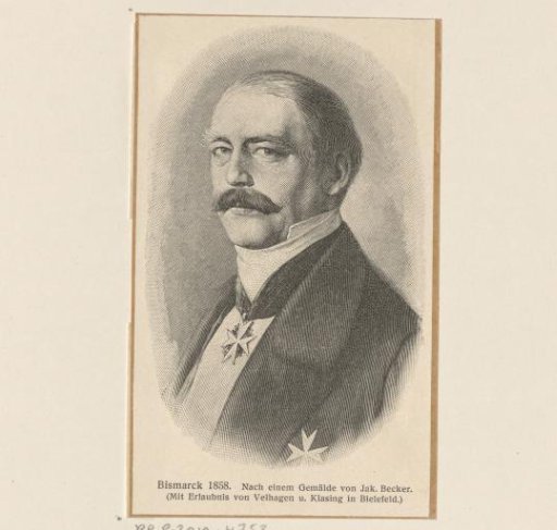Portrait of Otto von Bismarck at the age of 43