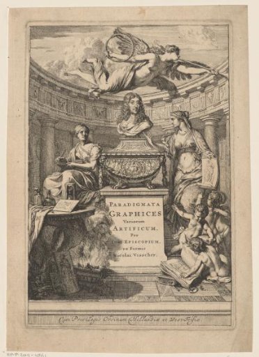 Title page for: Jan de Bisschop, Paradigmata graphices variorum artificum, 1671
