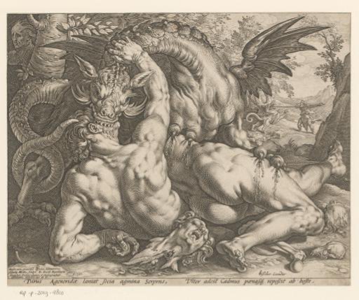 Companions of Cadmus Devoured by a Dragon