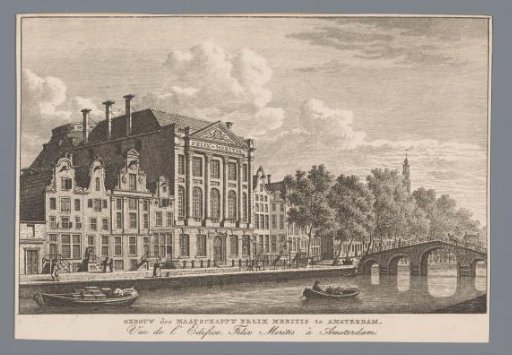 View of the building Felix Meritis in Amsterdam