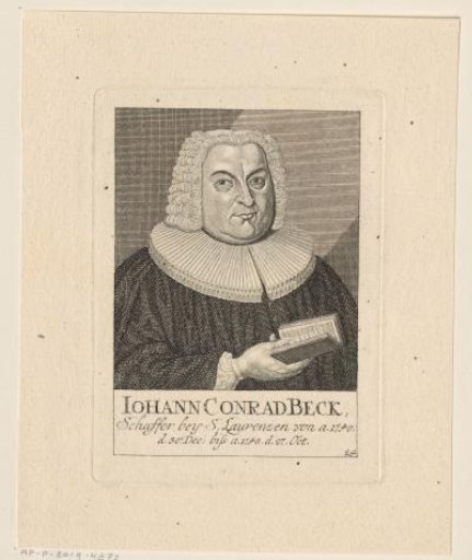 Portrait of Johann Conrad Beck