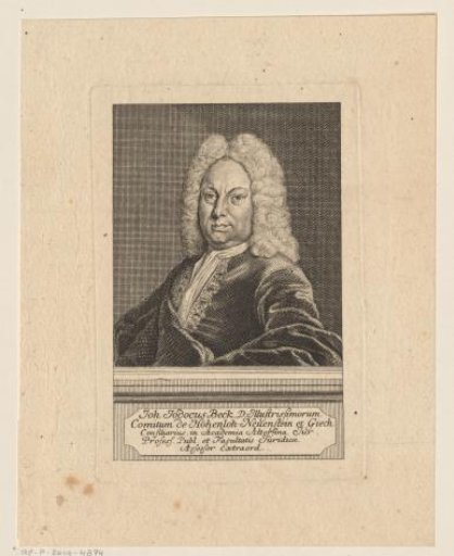 Portrait of Johann Jodocus Beck