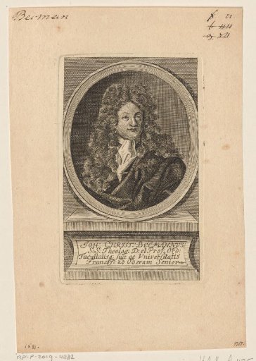 Portrait of Johann Christoph Becmann