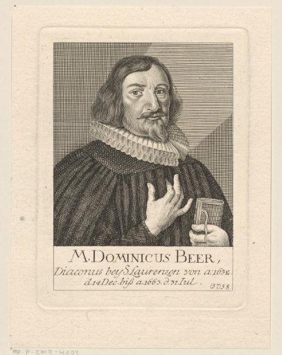 Portrait of Dominicus Beer