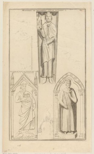 Sculptures of King Childebert I and Chlotharius I