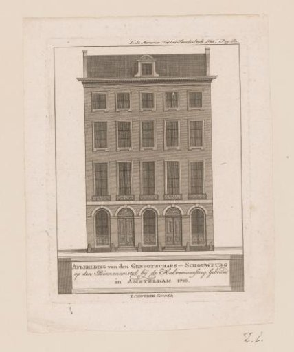 Uprising of the facade of the French Theater in Amsterdam