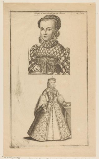 Portrait of Elisabeth of Austria, Queen of France