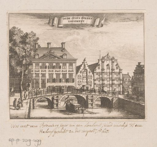 View of the Oudezijds Heerenlogement in Amsterdam