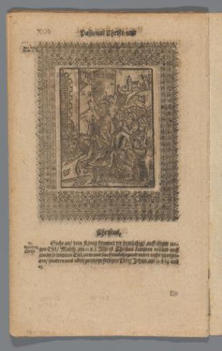 Christ riding on a donkey