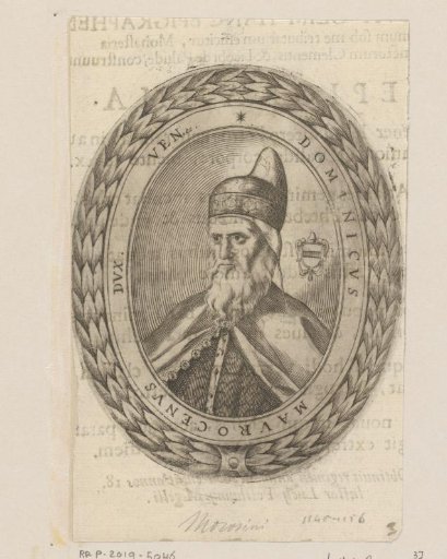 Portrait of Domenico Morosini, Doge of Venice