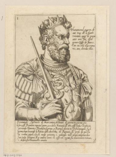 Portrait of Pharamond, King of the Franks