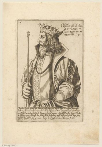 Portrait of Childebert I, King of Austrasia