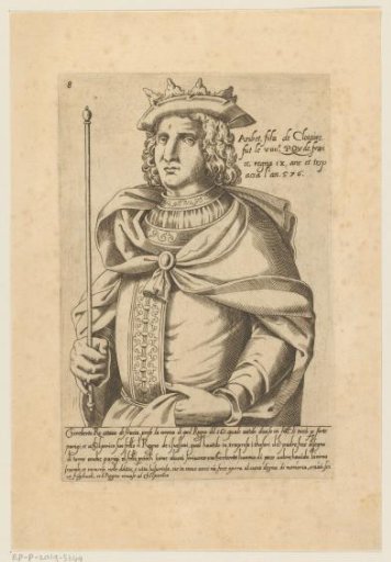 Portrait of Charibert I, King of the Franks