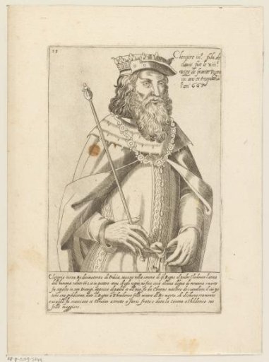 Portrait of Chlotharius III, King of Neustria and Burgundy