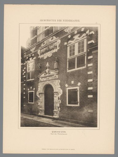 View of the Gate of the Orphanage in Enkhuizen