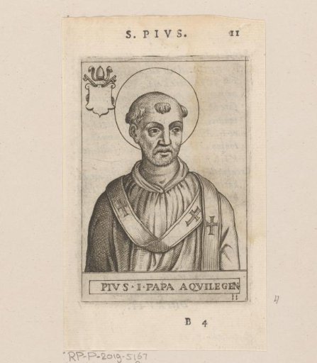 Portrait of Pope Pius I