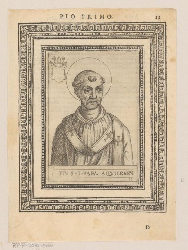 Portrait of Pope Pius I
