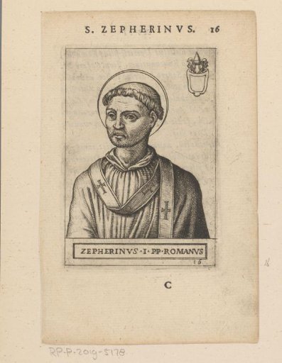 Portrait of Pope Zephyrinus
