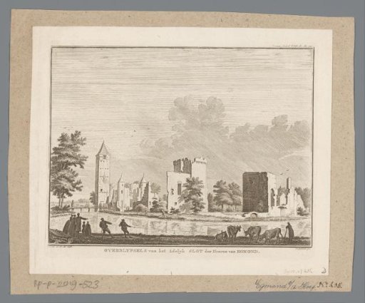View of the Ruins of Egmond Castle