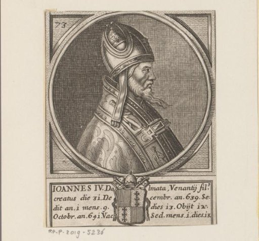 Portrait of Pope John IV