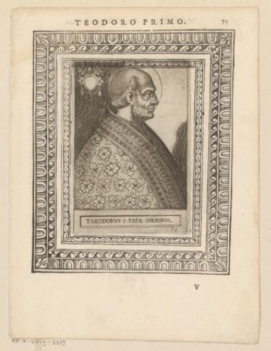 Portrait of Pope Theodore I