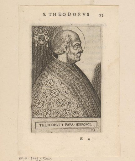 Portrait of Pope Theodore I