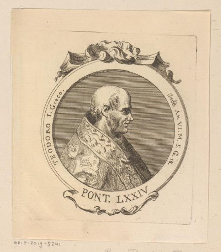 Portrait of Pope Theodore I