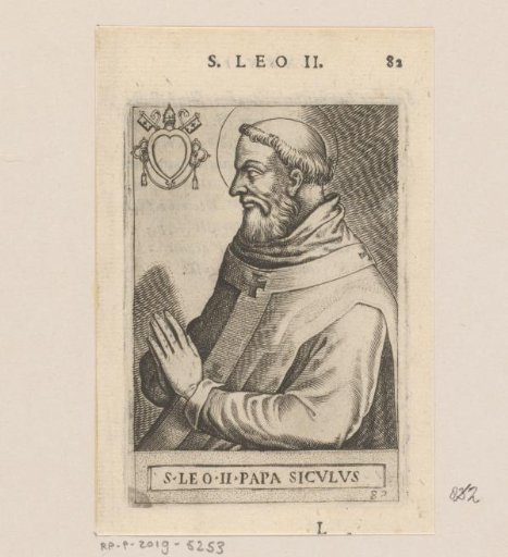 Portrait of Pope Leo II