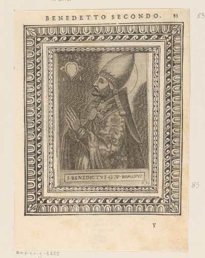 Portrait of Pope Benedict II