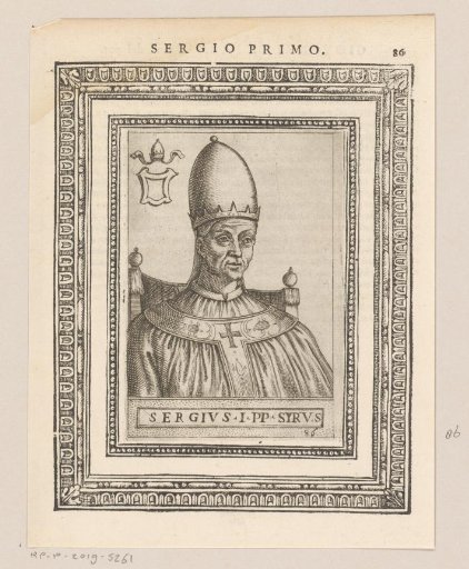 Portrait of Pope Sergius I