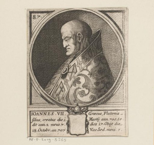 Portrait of Pope John VII
