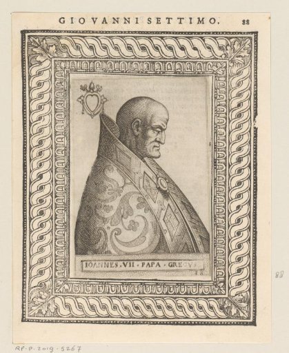 Portrait of Pope John VII