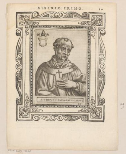 Portrait of Pope Sisinnius