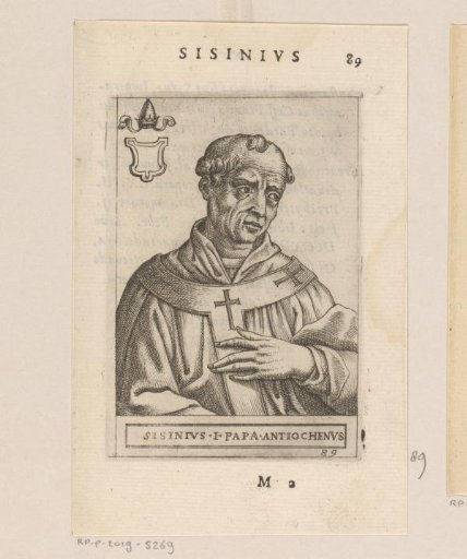 Portrait of Pope Sisinnius