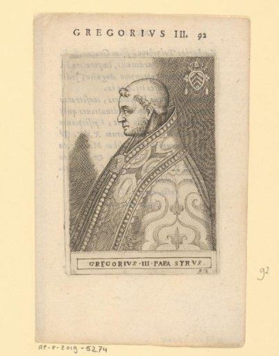Portrait of Pope Gregory III