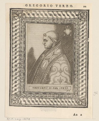 Portrait of Pope Gregory III