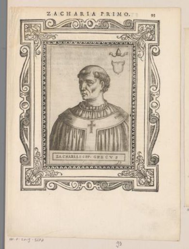 Portrait of Pope Zacharias