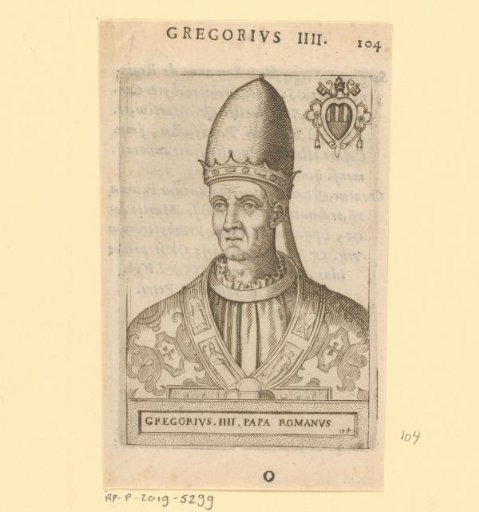 Portrait of Pope Gregory IV