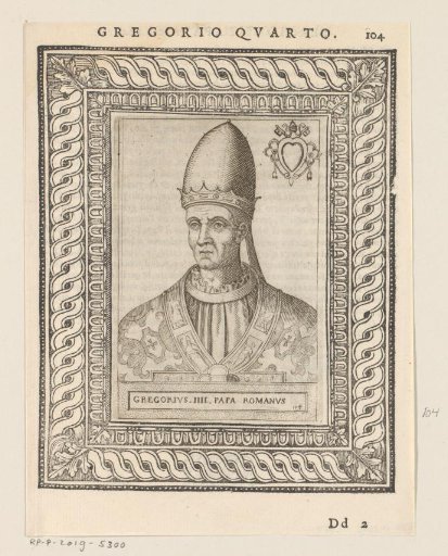 Portrait of Pope Gregory IV