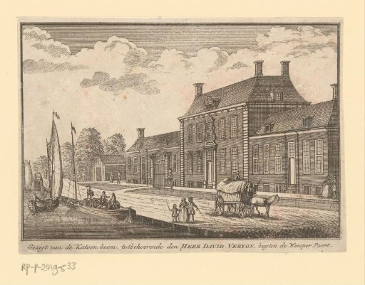 View of the cotton printing works of David Veryon on the Weesperzijde