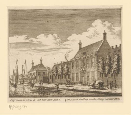 View of the cotton printing works of Mr. Van den Berg on the Amsteldijk
