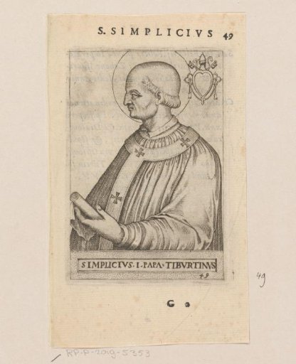 Portrait of Pope Simplicius